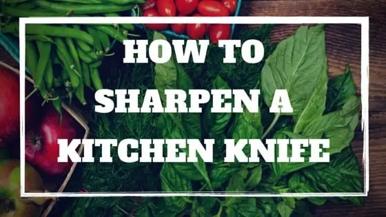 sharpen a kitchen knife