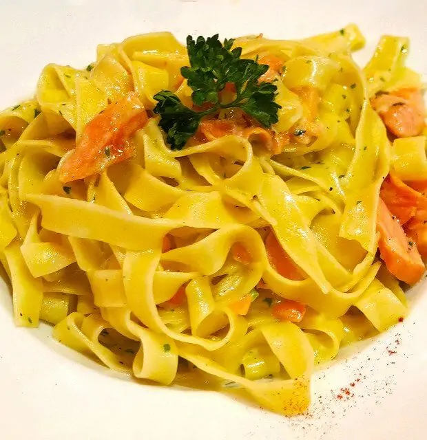 You can make this entire salmon and pasta dish from scratch with the right tools!