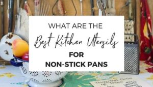 banner for kitchen utensils on table