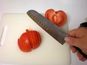 Slice, dice, and mince with ease with a quality Santoku knife!