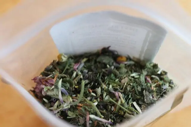 A delicious herbal blend, ready for the tea pot!