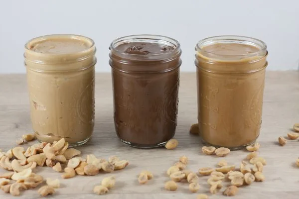 three types of nut butters