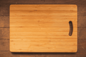 Wooden Cutting Board Resting