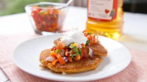 Green Chile and Corn Griddle Cakes