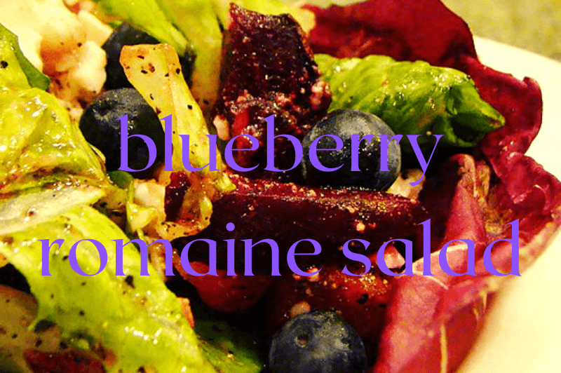 blueberry romaine salad