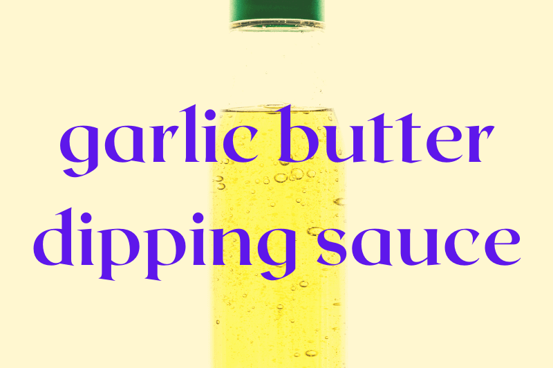 bottle of garlic butter sauce