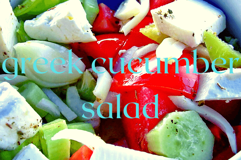 greek cucumber salad with tomatoes