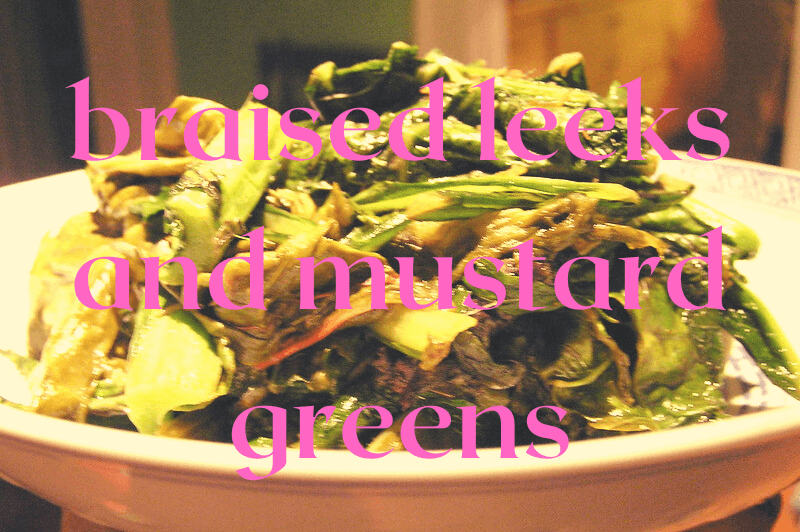 leeks and greens salad