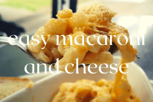 forkful of mac and cheese
