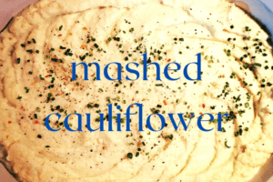 mashed cauliflower with parsley