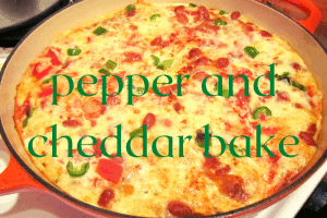 pepper and cheese casserole