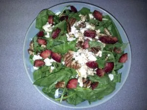 spinach salad with feta