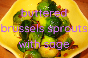 brussels sprouts in yellow bowl