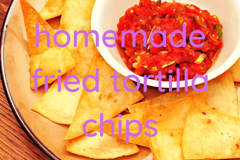 tortilla chips with bowl of salsa