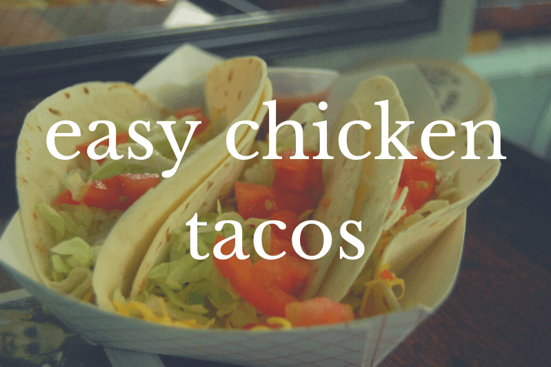 chicken tacos on plate