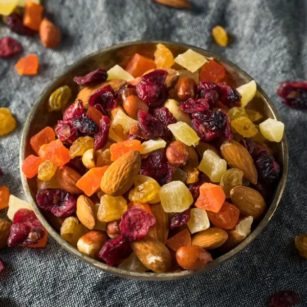 healthy dried fruits and nuts