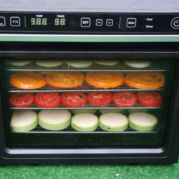 various features and buttons on a dehydrator