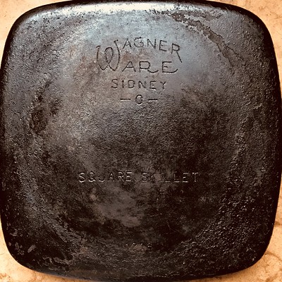 Wagner Ware Sidney 0 Square Skillet taken by Shelly on Flickr