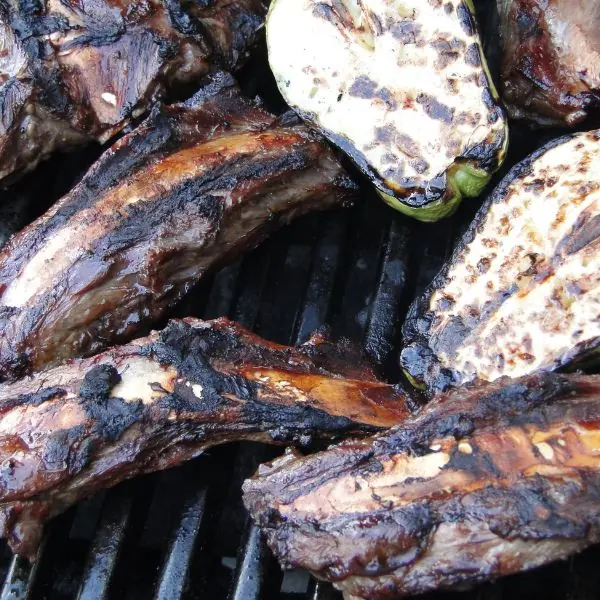 Beef Short Ribs on the grill