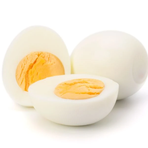 Boiled eggs isolated on a white background